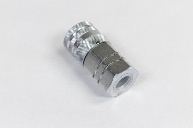 224020 COUPLER, FEMALE FLAT FACE 1/2" body 5/8" ORING #10 224020