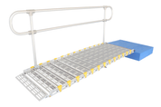 30" Wide Modular Ramp System with Loop End Handrails - Roll - A - Ramp