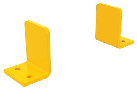 Steel Gantry Crane Power Traction Drive Options V-TRACK-ES Vestil V-Groove Track End Stops 5 in. High Yellow