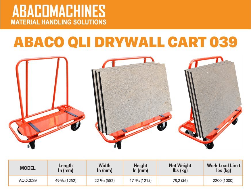 Abaco QLI Drywall Cart 039 AQDC039 - B