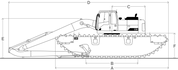Amphibious Excavator Undercarriage - AM300 - 2 - EIK Solutions