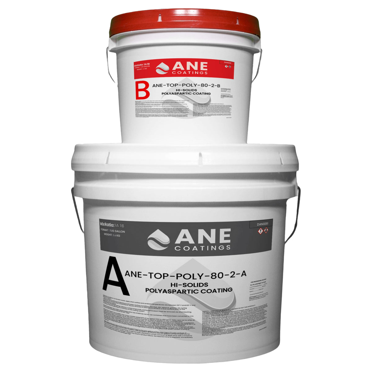 ANE-TOP-POLY-80-2 Part Polyaspartic Coating ANE Coatings