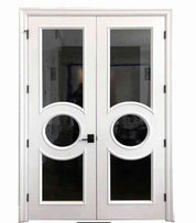 Art Deco Double Doors - Custom Iron Door Pros