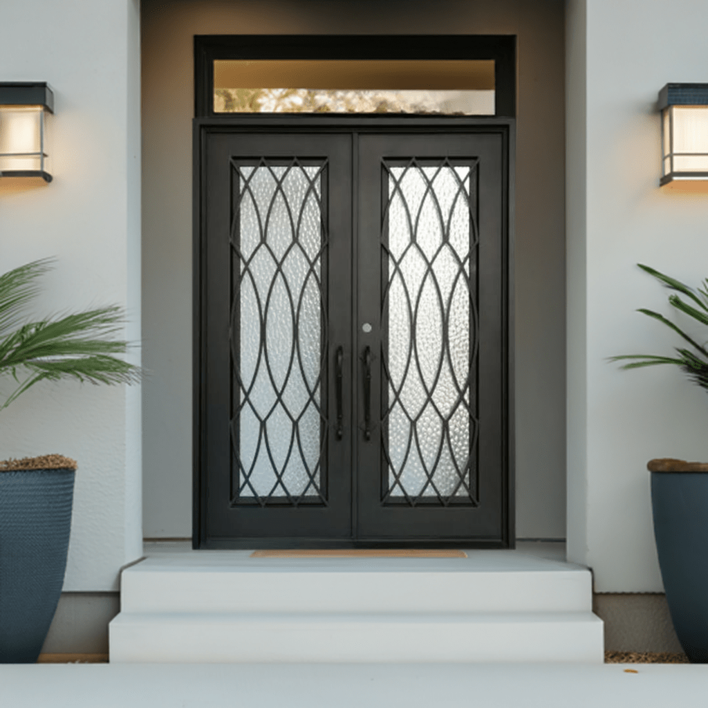 Athena Double Doors - Custom Iron Door Pros