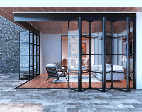 Bi Fold Aluminum Doors - Custom Iron Door Pros