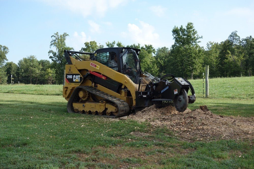 Blue Diamond® Skid Steer Swing Arm Stump Grinder - Blue Diamond Attachments