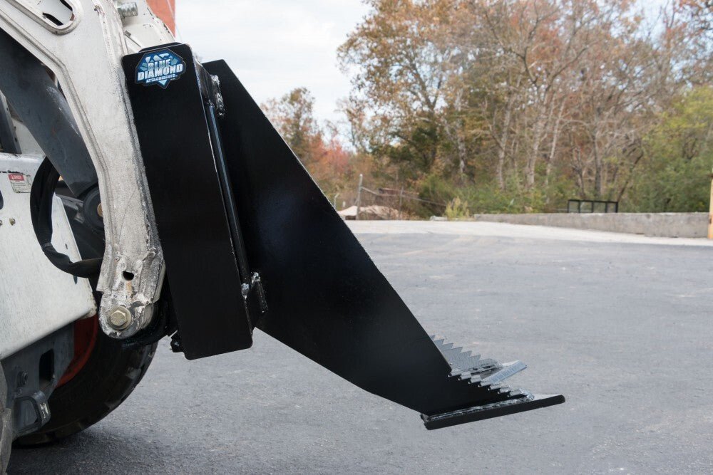 Blue Diamond® Skid Steer Tree Grubber Attachment - Blue Diamond Attachments