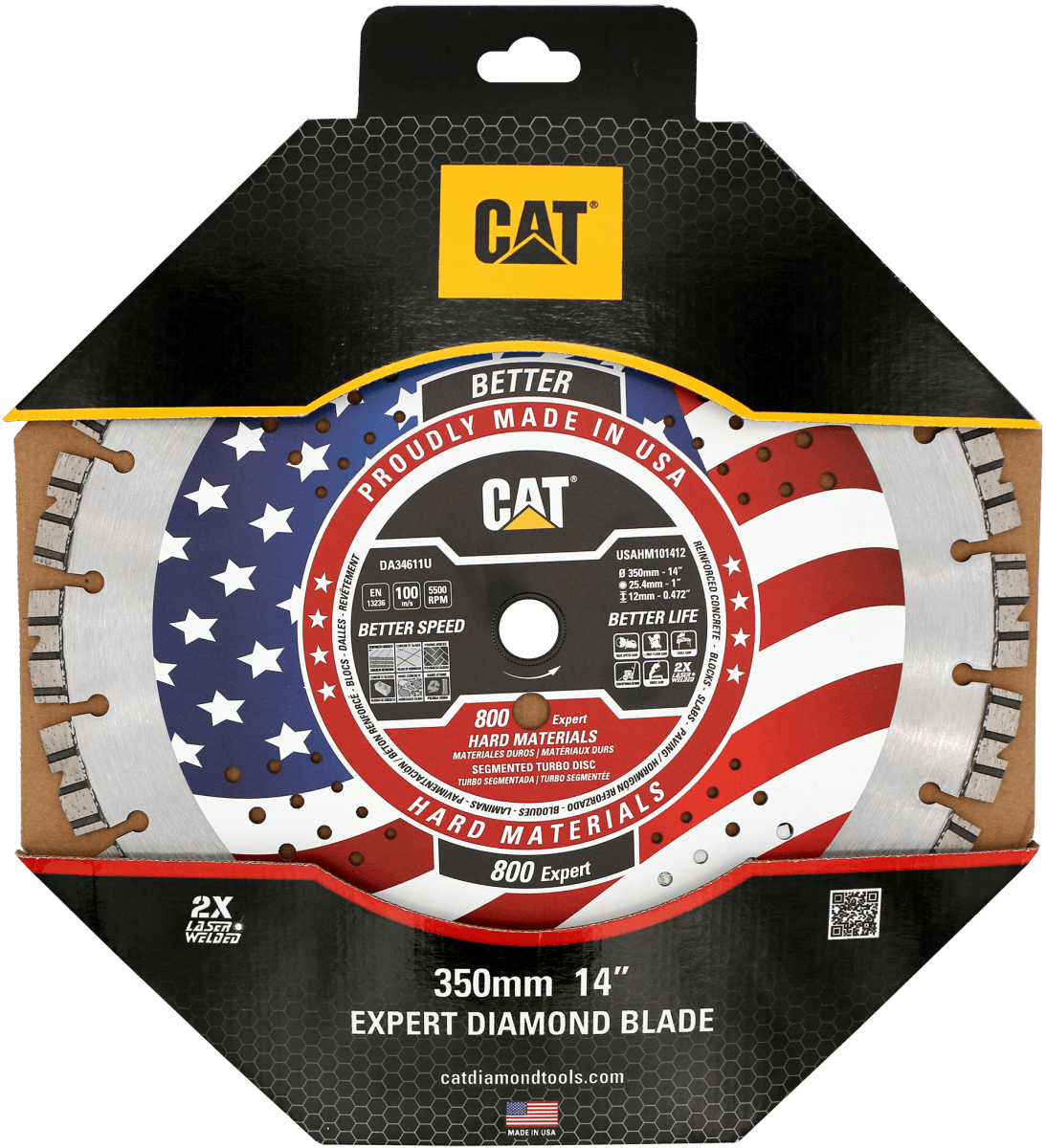 Cat 800 Expert Diamond Blade for Hard Materials - 12mm Segment - Cat Diamond Tools