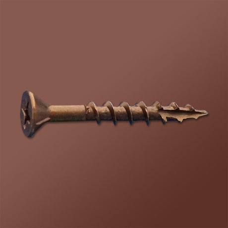 DAGGER - LOK WOOD SCREWS - PHILLIPS FLAT WITH NIBS COARSE TYPE 17 (LUBRICIZED) - Daggerz