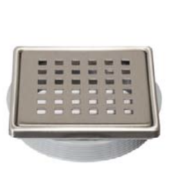 Dural Single Point Shower Drains & Cover DC-TITAN-4 Dural Nickel Brushed