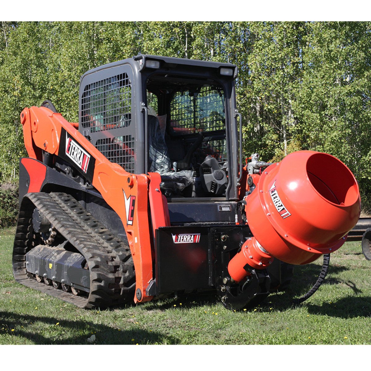 Eterra Skid Steer Auger and Concrete Mixer Attachment - Eterra