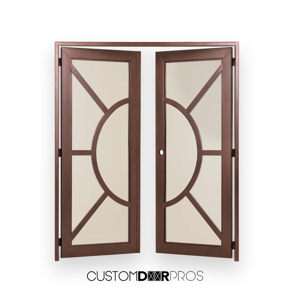 Kronos Double Door Entry Door - Custom Iron Door Pros