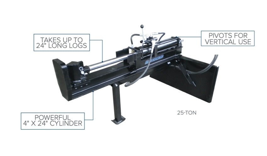 Log Splitter – 25 Ton Traditional - Blue Diamond Attachments