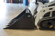 Mini Skid Steer Bucket - Blue Diamond Attachments