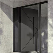 Morpheus Metal Pivot Door - Custom Iron Door Pros