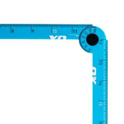 OX Pro 24-Inch Imperial Tuff Rule | Cyan - Ox Tools