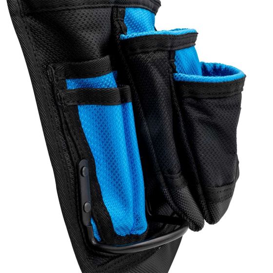 OX Pro Dynamic Nylon 10 Pocket Pouch - Dual Hammer Holder - Ox Tools