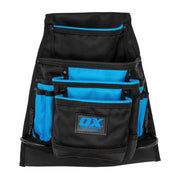 OX Pro Dynamic Nylon 10 Pocket Pouch - Dual Hammer Holder - Ox Tools