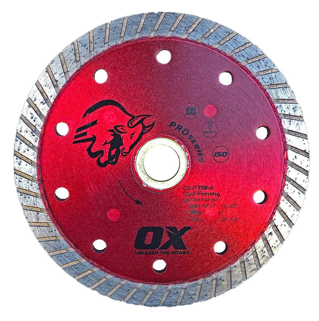 OX Pro Sandwich Double Turbo Tuck Pointing Diamond Blade | 4.5" / 114mm Ox Tools