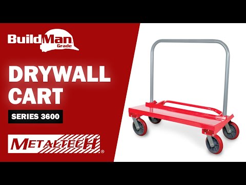 Wall Hauler Series 3600 Drywall Cart Removable Handle (BuildMan Pro) MetalTech