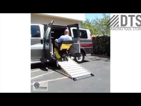 48" Wide Modular Ramp System with Straight End Handrails