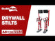 Buildman™ 18-30 In. Drywall Stilts MetalTech