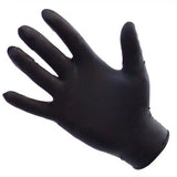 ShuBee Black Gauntlet Silver Edition Black Nitrile Gloves D SB NGB PF XL