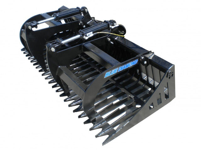 Skid Steer Rock Bucket Grapple – Standard Duty - Blue Diamond Attachments