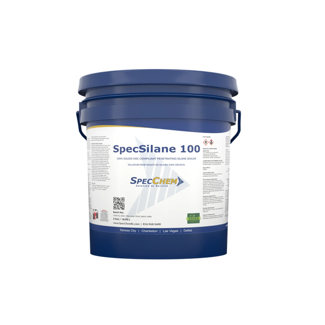 SpecSilane 100 - 100% Solids VOC - Compliant Penetrating Silane Sealer S100 - 5