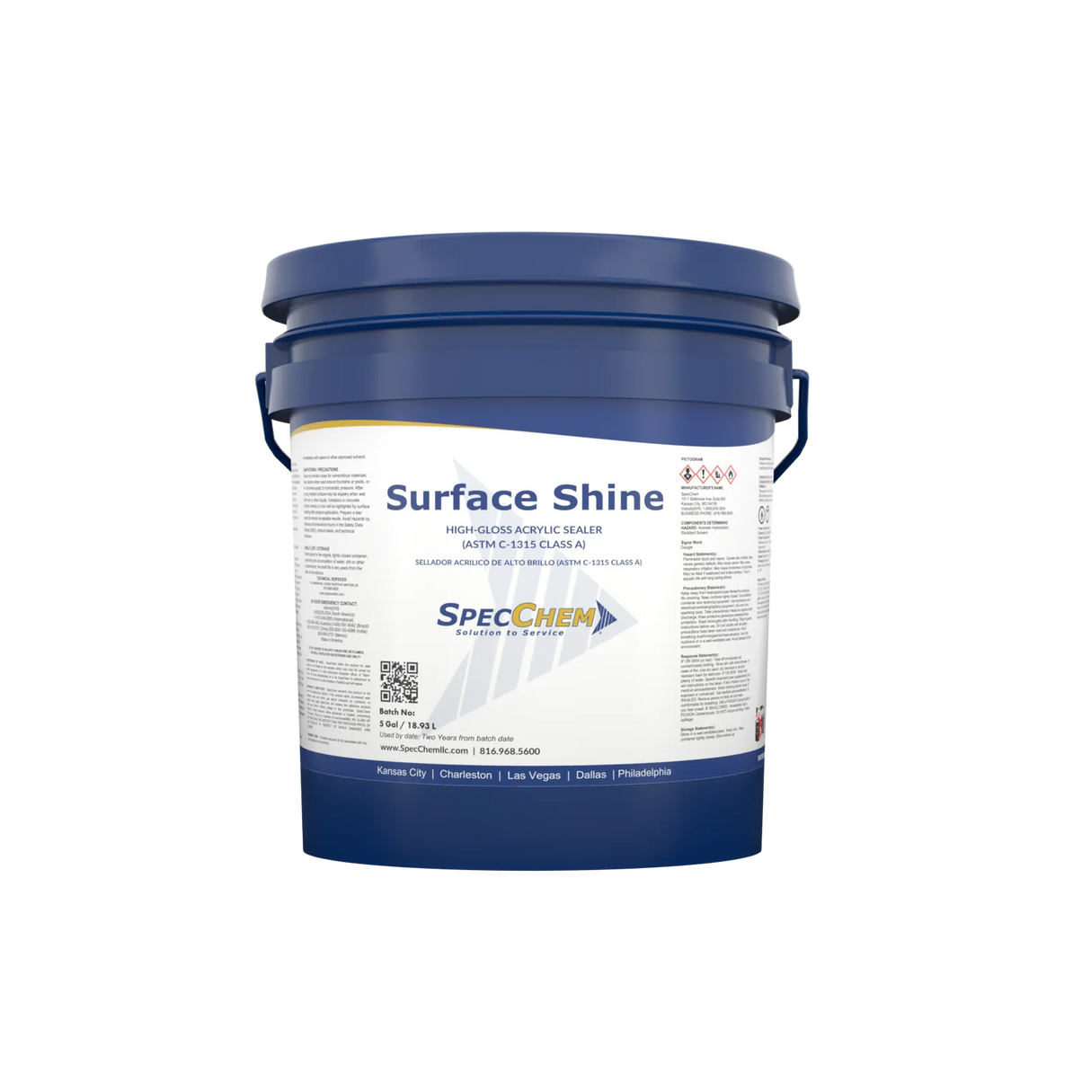 Surface Shine High-Gloss Acrylic Sealer (ASTM C1315 Class A) SpecChem