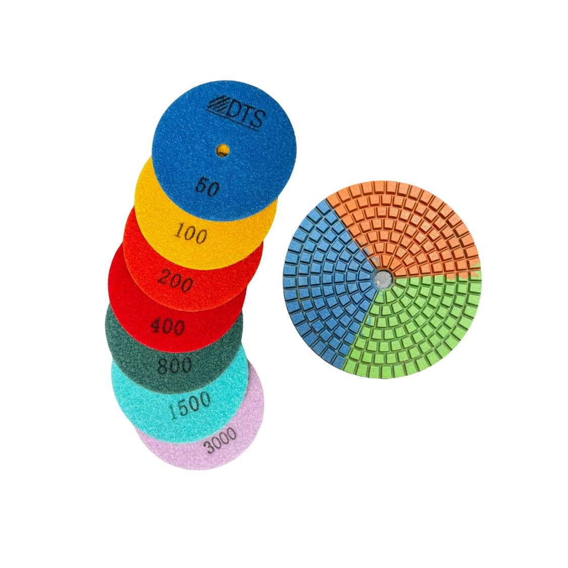 Tri - Color Diamond Polishing Pads - Diamond Tool Store