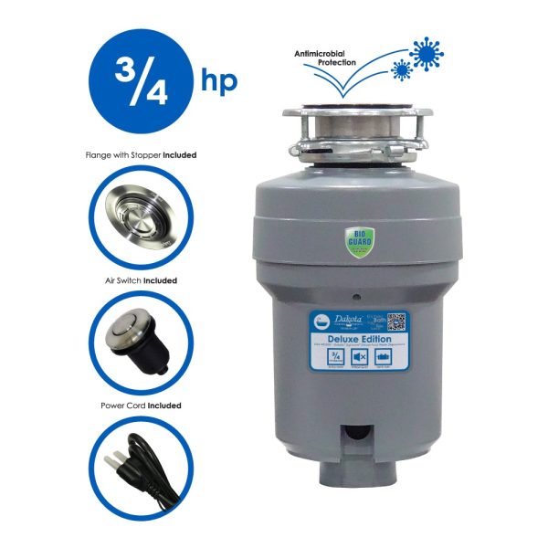 Tyvora .75 hp Garbage Disposal Universal Fit DSA - WD3001