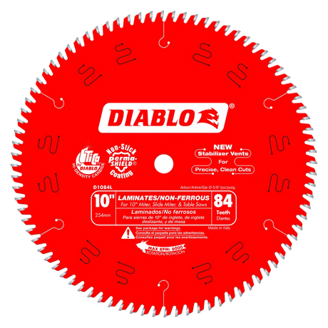 10 in. x 84 Tooth Laminates & Non-Ferrous Metals Saw Blade - 4 per Order - Diamond Tool Store