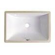 16×11 Porcelain Undermount Rectangle Lavatory Sink Dakota Sinks