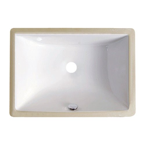 18×13 Porcelain Undermount Rectangle Lavatory Sink - Dakota Sinks