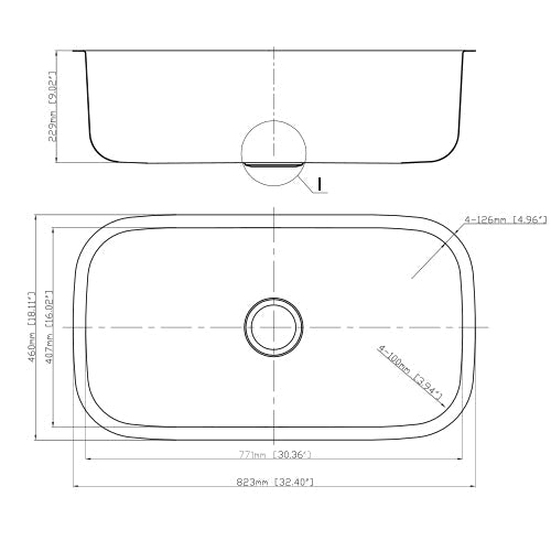 18g Standard Radius 32×18 Single Bowl Undermount Stainless Steel Kitchen Sink - Dakota Sinks