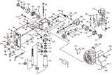 20" Geared Head Tapping Drill Press with Power Downfeed - 230V | GHD-20PFT - Diamond Tool Store