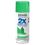 2x Ultra Cover Gloss Spray Paint - 12oz (6 Count) 334055 Rust-Oleum Spring Green