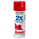 2x Ultra Cover Gloss Spray Paint - 12oz (6 Count) Rust-Oleum Apple Red