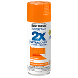 2x Ultra Cover Gloss Spray Paint - 12oz (6 Count) 334043 Rust-Oleum Real Orange