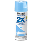 2x Ultra Cover Gloss Spray Paint - 12oz (6 Count) 334045 Rust-Oleum Spa Blue