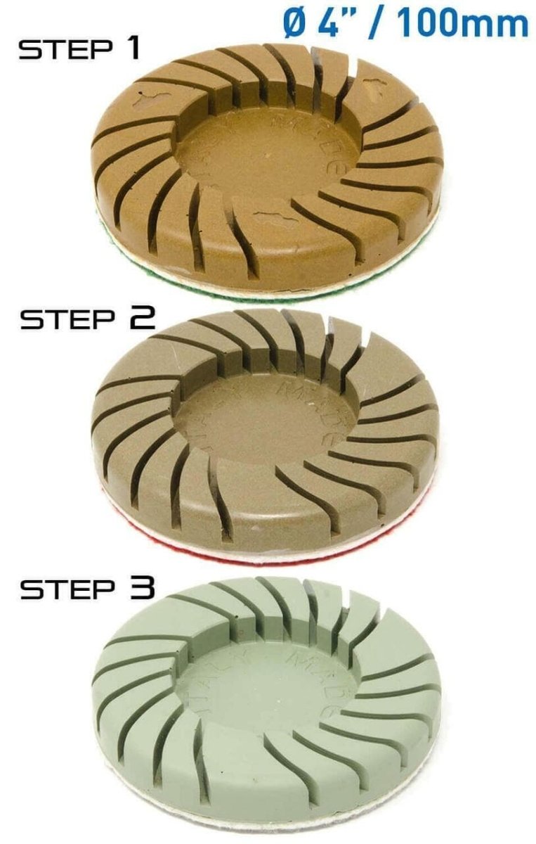 3 Step Polishing Pads for HG Hyper Grinder - Diamond Tool Store