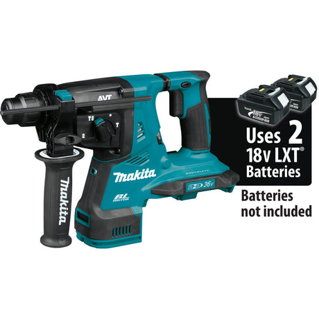 36V (18V X2) LXT® Brushless 1‑1/8" AVT® Rotary Hammer, accepts SDS‑PLUS bits (5.0Ah) - Diamond Tool Store