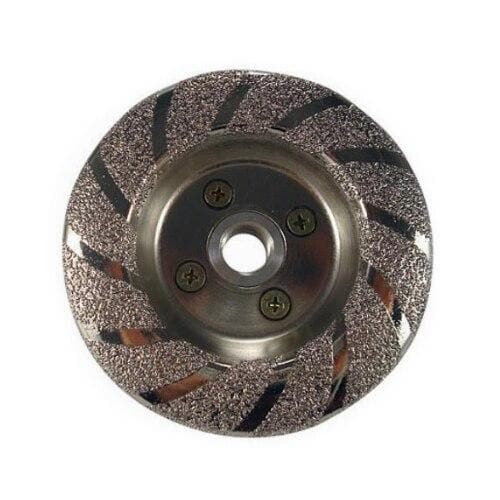 4" Vacuum Brazed Diamond Contour Cup Wheel - Diamond Tool Store