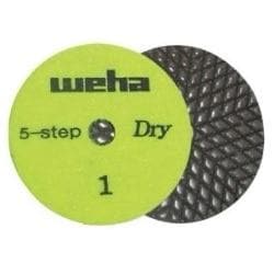 4" Weha 5 Step Dry Diamond Polishing Pads - Diamond Tool Store