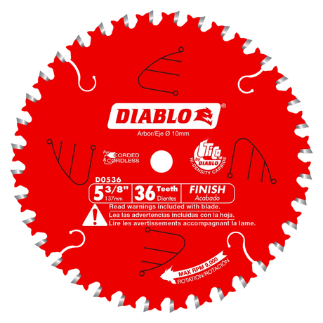 5-3/8 in. x 36 Tooth Framing Trim Saw Blade - 15 per Order - Diamond Tool Store