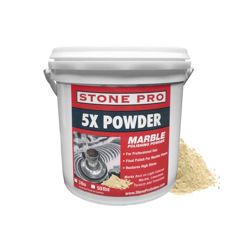 5X Polishing Powder For Marble, Travertine and Limestone Stone Pro