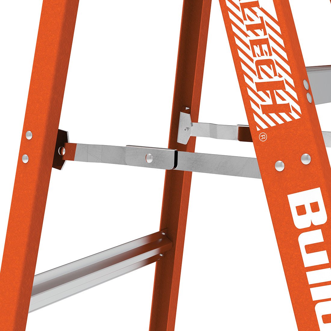 6′ Buildman™ Fiberglass Stepladder - MetalTech