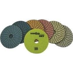 7 Step Spiral Dry Diamond Polishing Pads DPS450 Weha 50 Grit