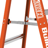 8′ Buildman™ Fiberglass Stepladder - MetalTech